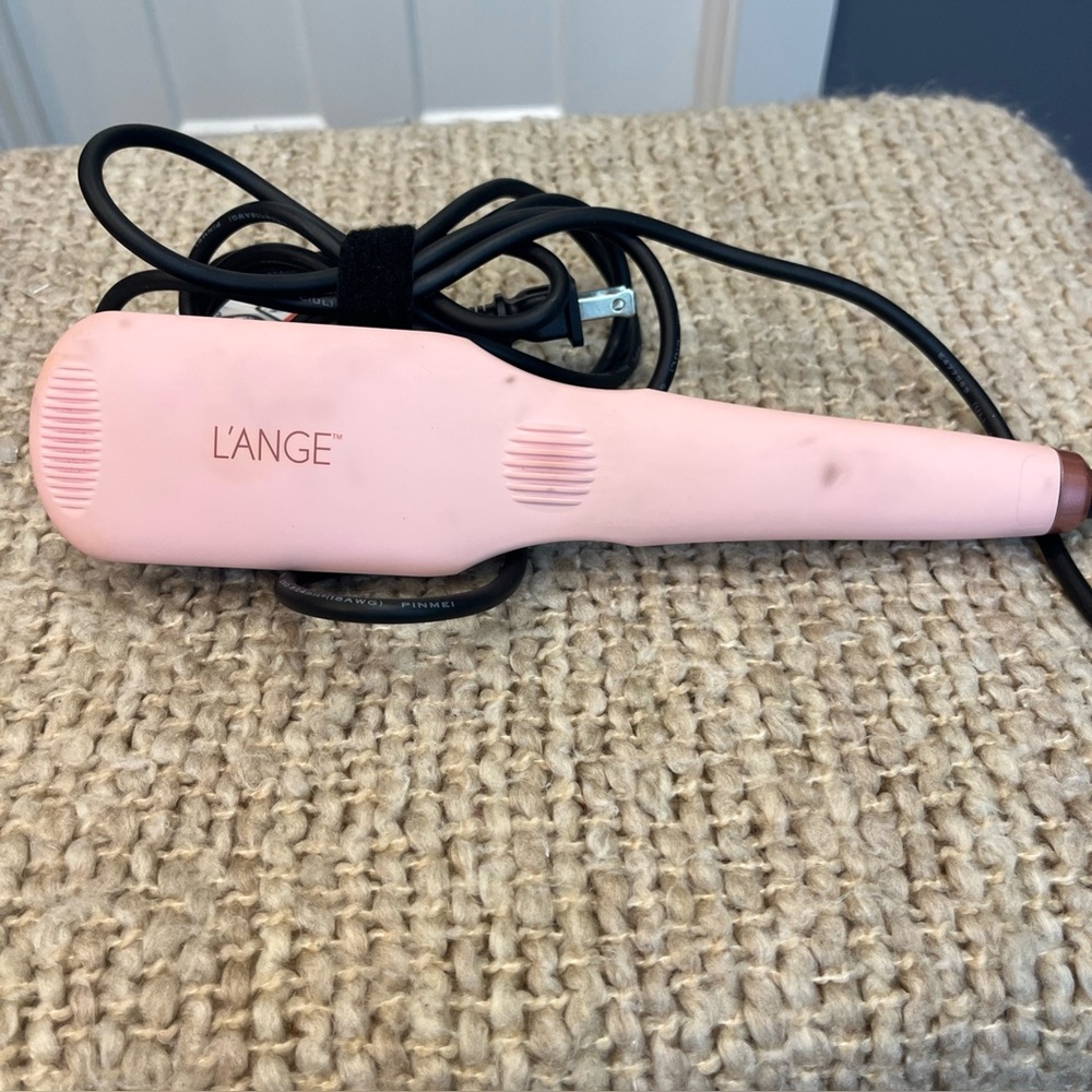 L'Ange Le Vite Hairbrush Straightener Thermal Negative Ions Adjustable Heat